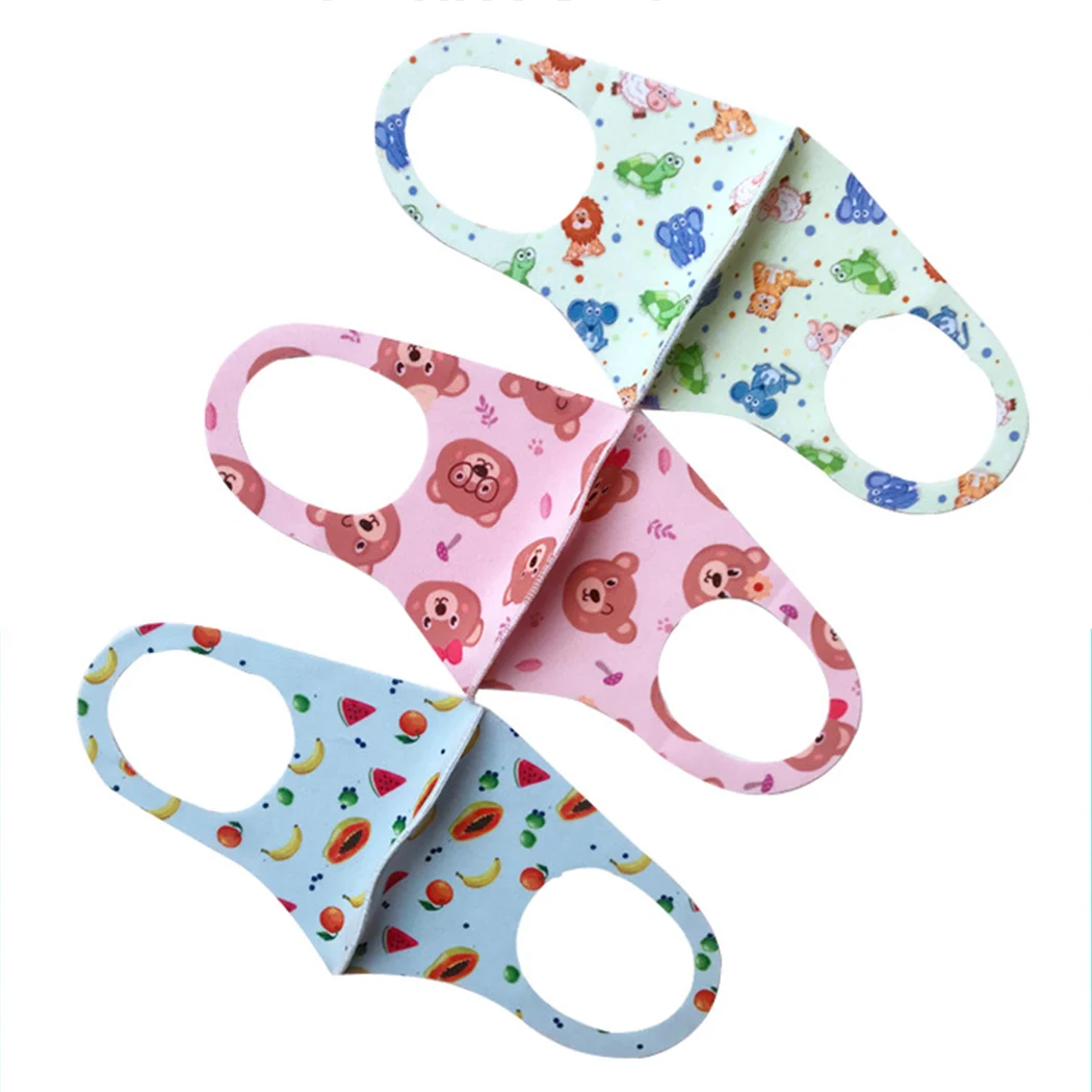 5 шт. мультяшная Губка Маска для рта моющаяся Пылезащитная многоразовая маска