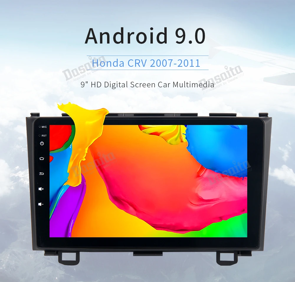Dasaita " Android 9,0 Автомобильный gps радио плеер для Honda CRV 2006-2011 с восьмиядерным 4 Гб+ 32 ГБ авто стерео Мультимедиа Видео DAB
