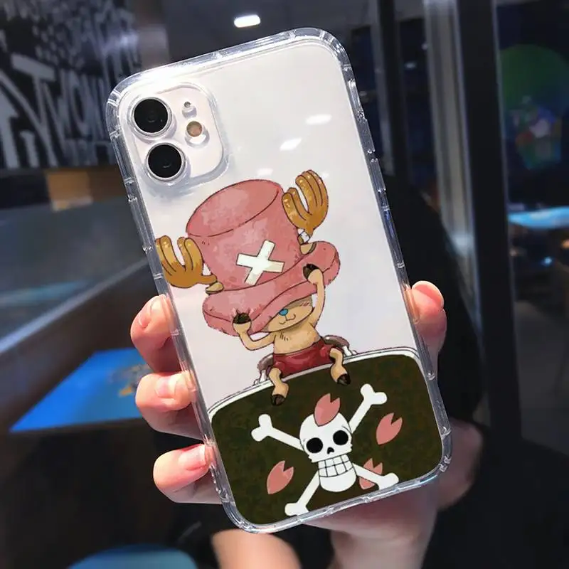 

cute Chopper one Phone Case Transparent soft For iphone 5 5s 5c se 6 6s 7 8 11 12 plus mini x xs xr pro max