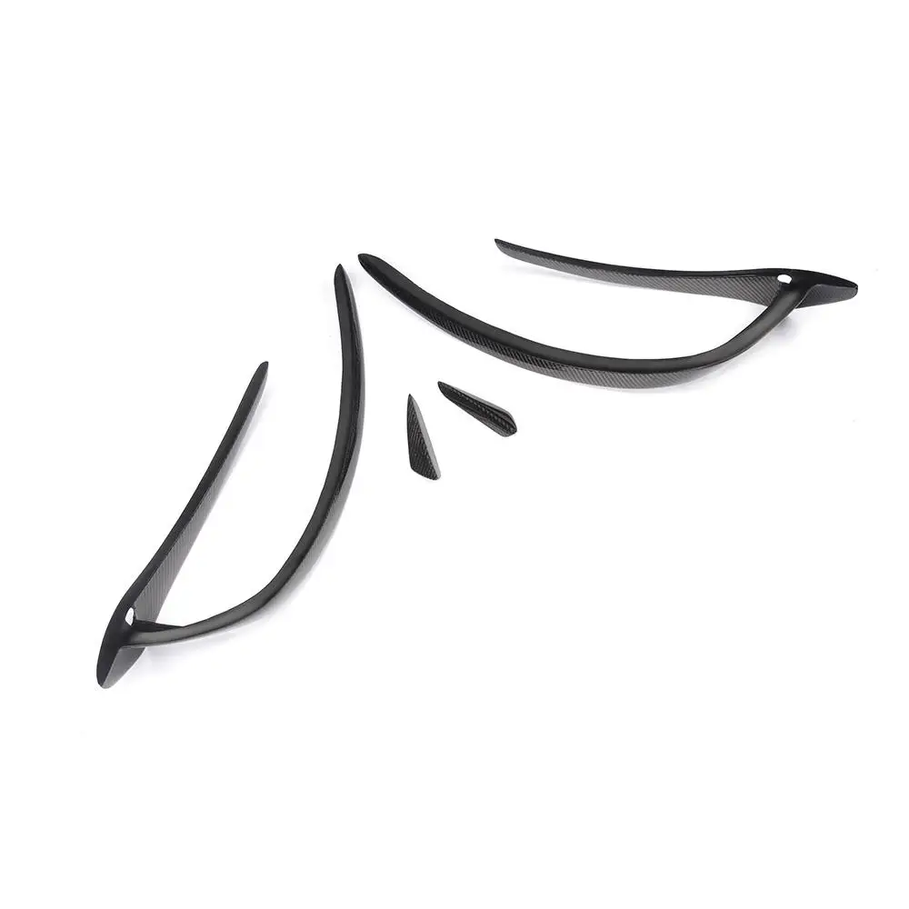 4PCS Style Класс автомобиля передний бампер сплиттер Canards Fin для Mercedes-Benz A180 A200 A250 A45 AMG 2013- Автомобильные противотуманные лампы Планки - Цвет: 4PCS Style