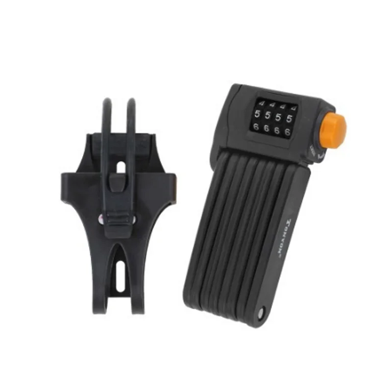 4 значный комбинированный велосипедный замок с паролем складной стальной