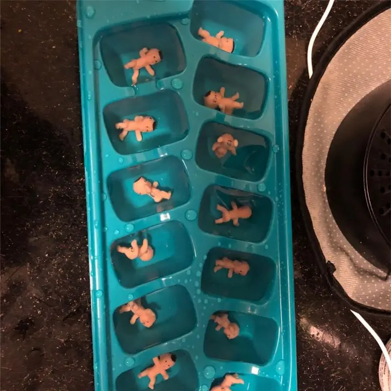 

100pcs 1Inch Mini Plastic Baby Favor Supplies For Baby Shower and Ice Cube Game