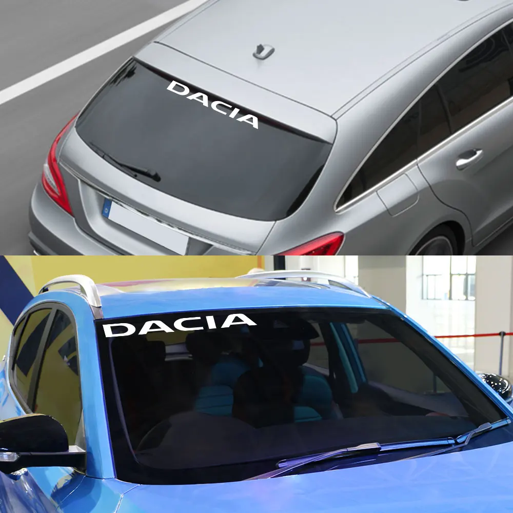 Автомобильная Передняя и задняя наклейка на лобовое стекло для Dacia Duster лодджи
