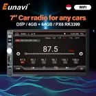 Eunavi Android 10 автомобиль радио мультимедиа плеер Авто аудио стерео 2Din головное устройство Универсальный 7-ми дюймовый GPS навигация RDS 2 Din без dvd