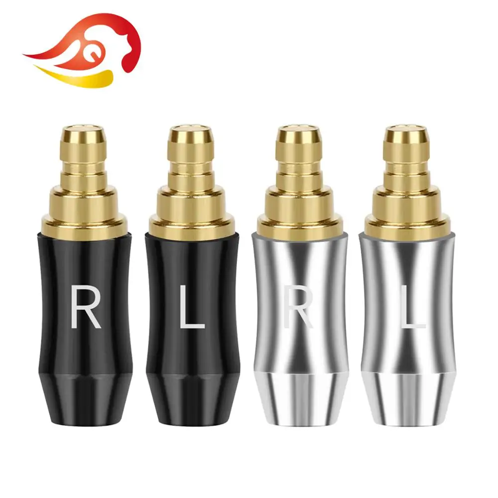 QYFANG 1 пара бериллиевые наушники с медным покрытием Pin аудио разъем металлический