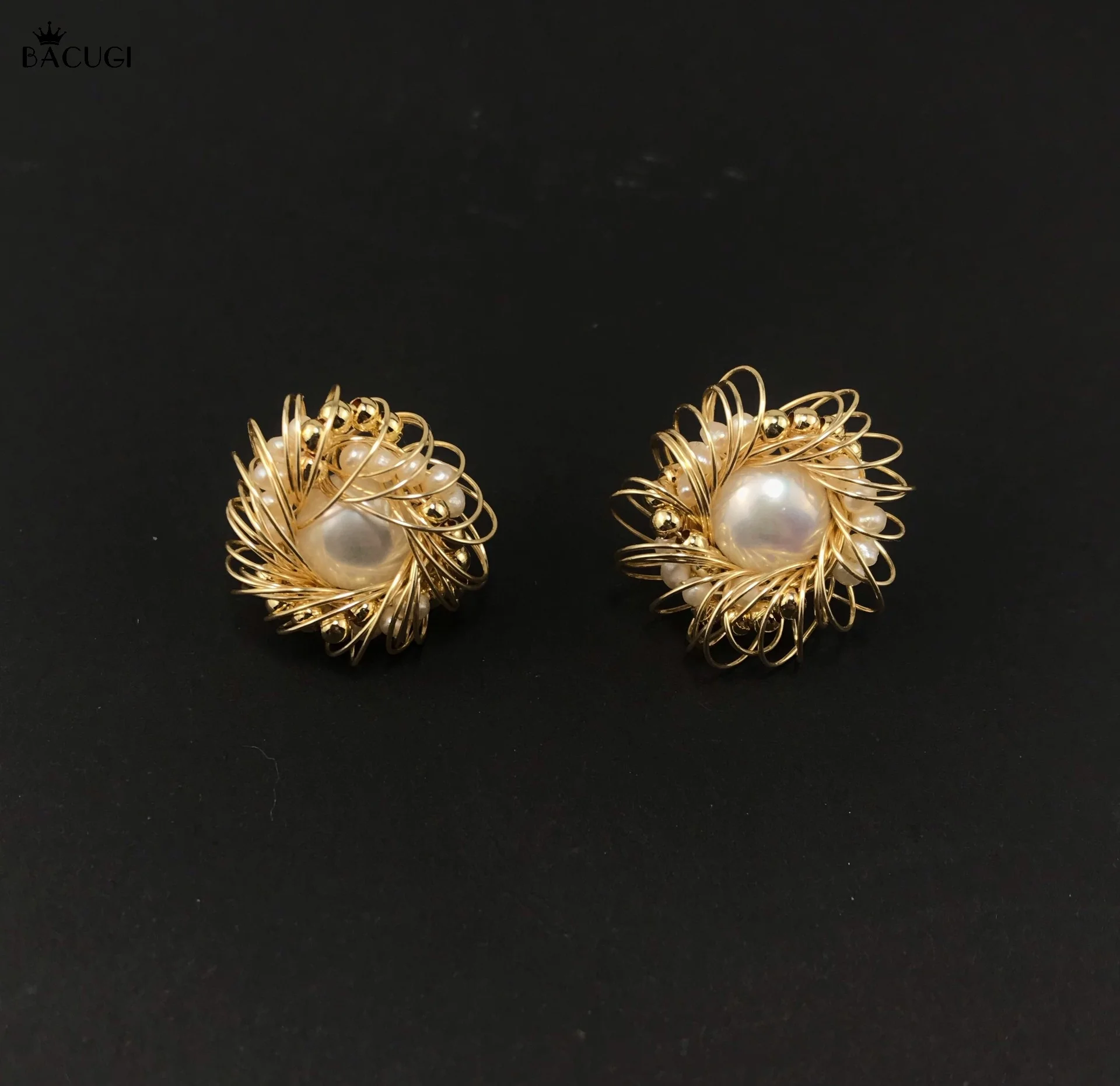 Ювелирные изделия ручной работы цветок натуральный пресноводный жемчуг в стиле