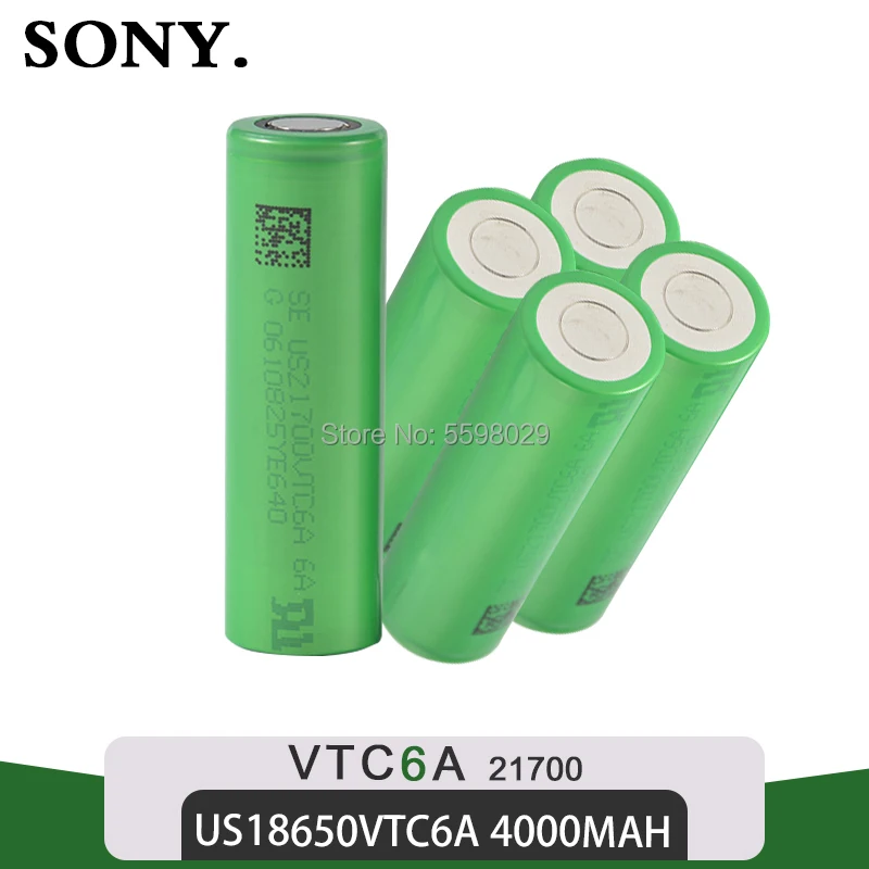 

Аккумуляторная батарея SONY 21700, 3,7 в, 4000 мАч, 21700-30A, литиевая батарея высокой емкости для светодиодного фонарика, Новинка