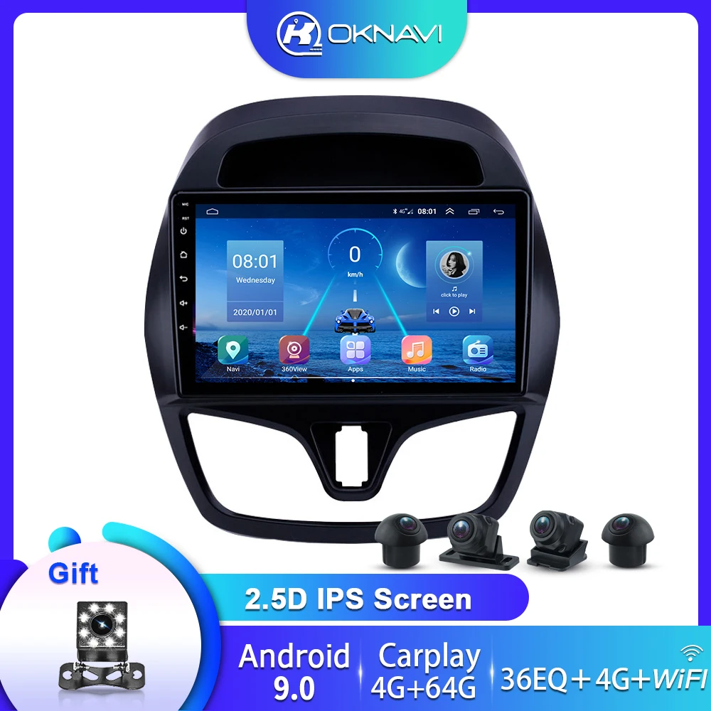 online Rádios De Rádio Do Carro Para Chevrolet Spark Beat 2015 2016 2017 Reprodutor Multimídia 2 Din Sem Cd Dvd Android 9 Polegada Navegação Gps Carplay