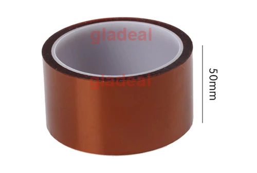 33 м 100 футов термостойкая полиимидная лента клейкая Золото высокая температура