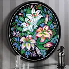 Алмазная живопись с цветочным рисунком, стразы с круглой рамкой, цветная коробка 5D, алмазная вышивка, искусство сделай сам, домашний декор для стен, подарок