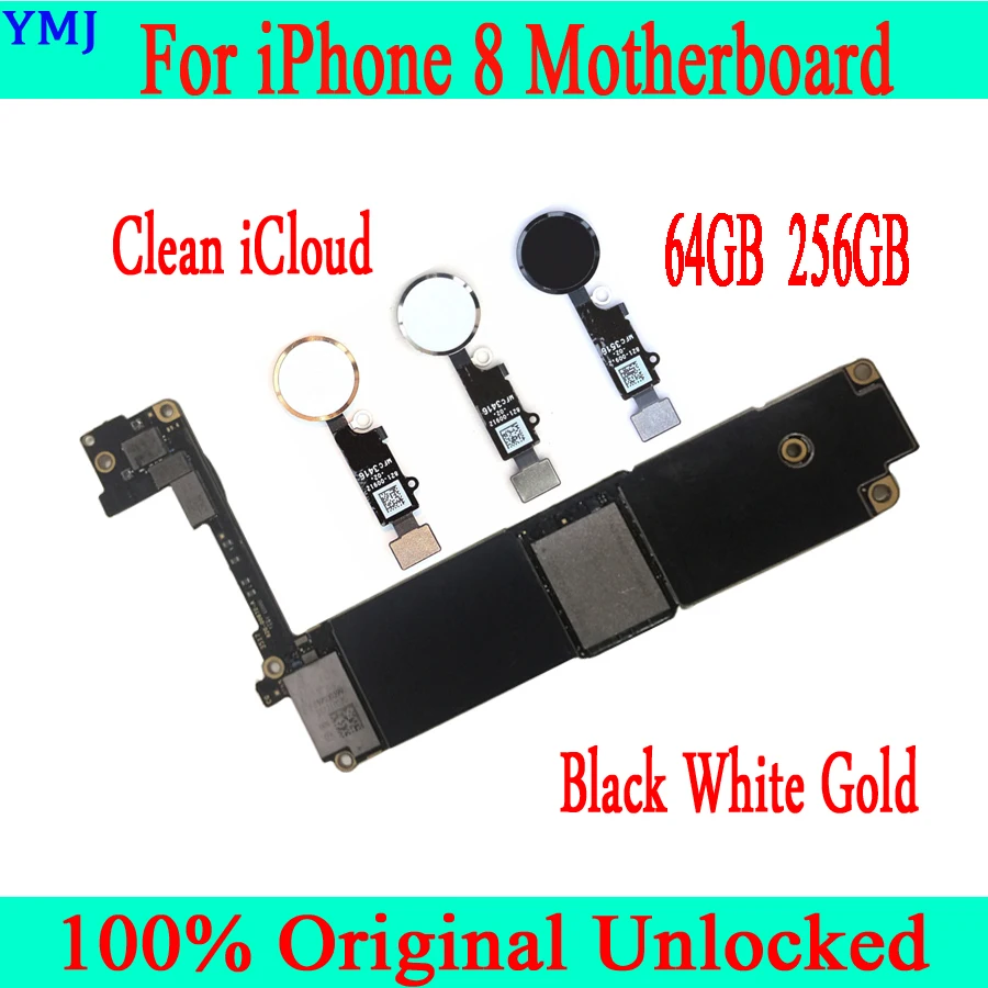 Полностью разблокированная для iphone 8 4 7 дюйма материнская плата с/без Touch ID 100%