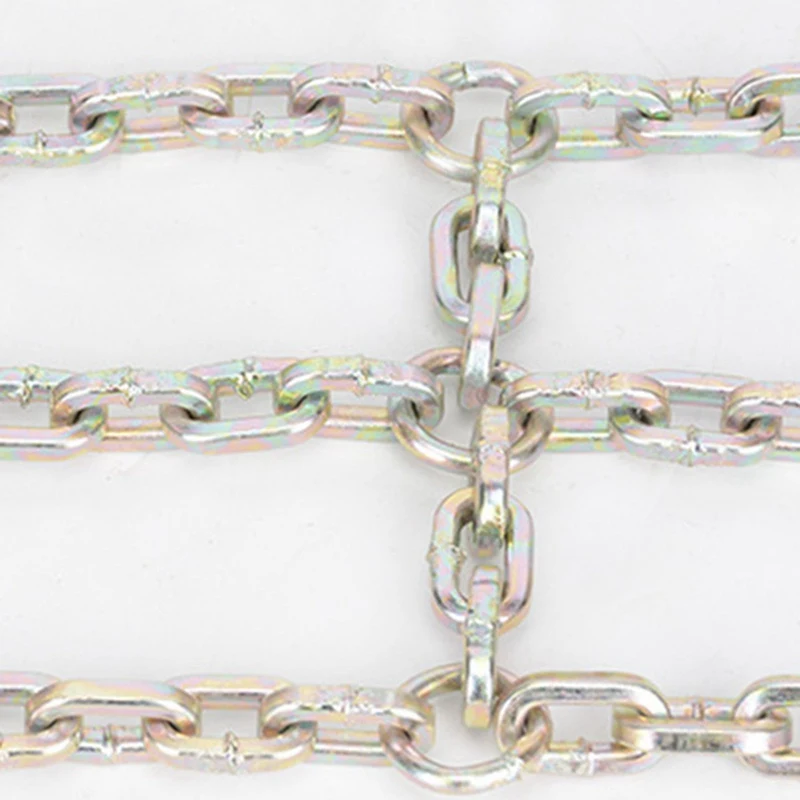 

1pc Car Tire Snow Chain Versatility. Snow Subway Chain Has A Total Length Of About 110cm And A Chain Length Of About 52.5cm