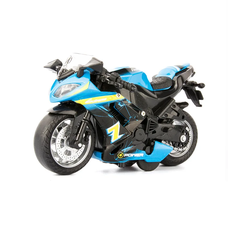 

Electric mini Motorcycle Alloy+Plastic Motos Light&Music sound Pull Back model car toy for kids baby mobile motor motorbike 1:24