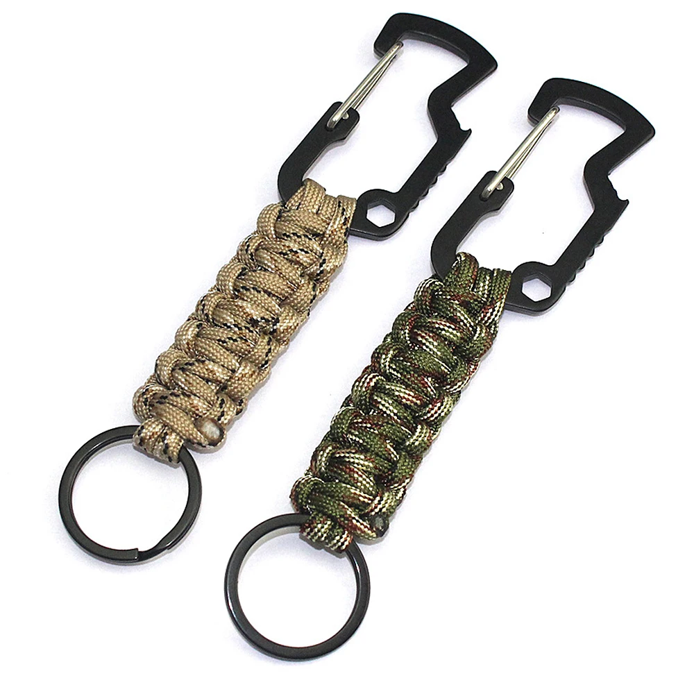 6 шт. зажимы для ключей из Паракорда с плетеными ремешками выживания на природе