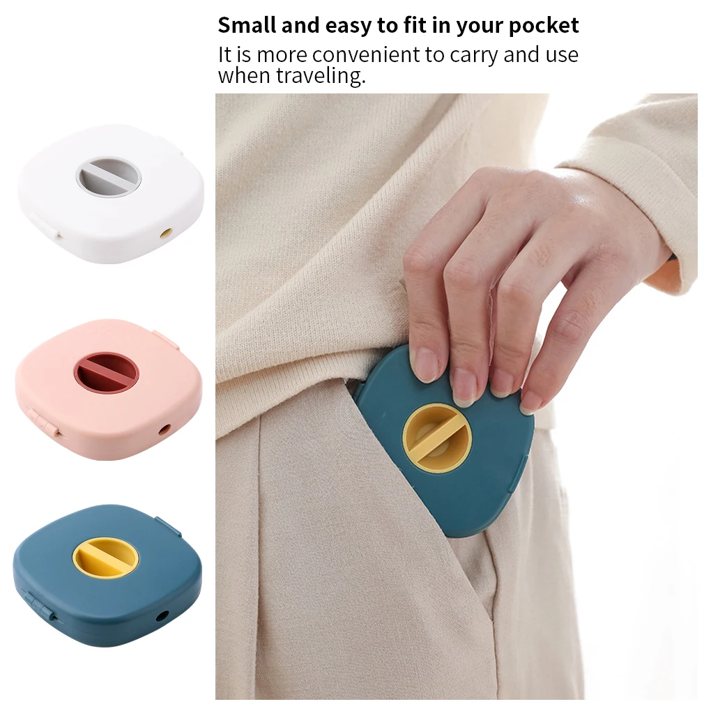 

NEW Cable Organizer Rotating Cable Winder Box Plastic Portable Wire Storage Case Phone Holder Wire Management