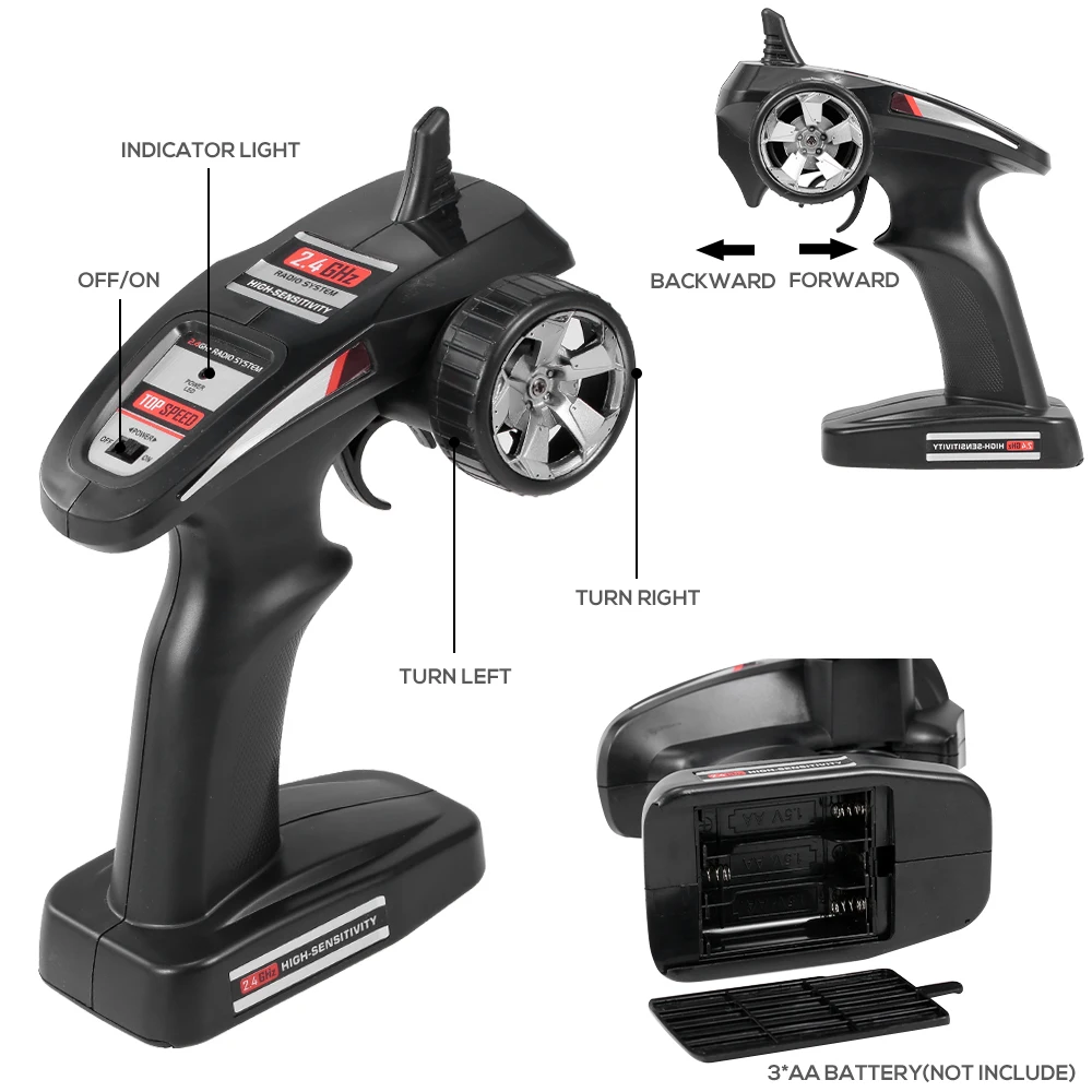 Перезаряжаемый Радиоуправляемый Танк автомобиль с дистанционным управлением 1/12