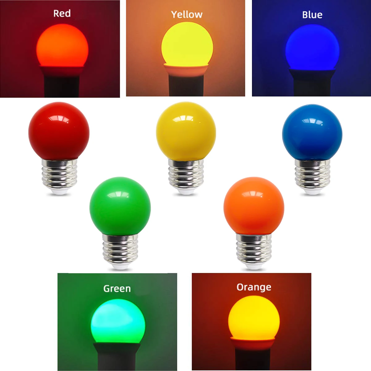 E27 ПК SMD2835 красочные светодиодные лампы G45 глобусы подвесной светильник RGB