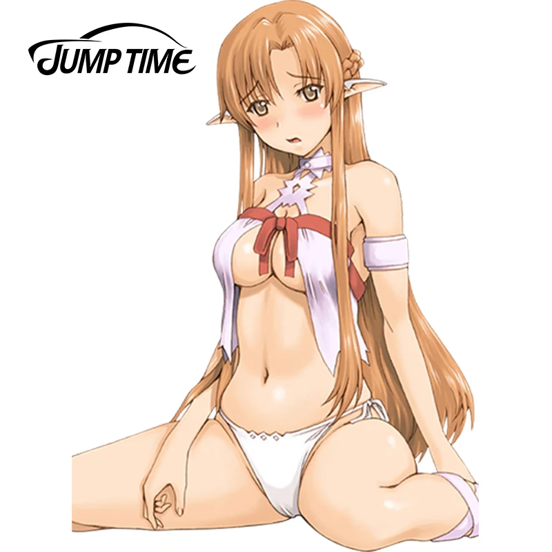 Автомобильный Стайлинг JumpTime 13 см x 9 6 аниме меч искусство онлайн сексуальная