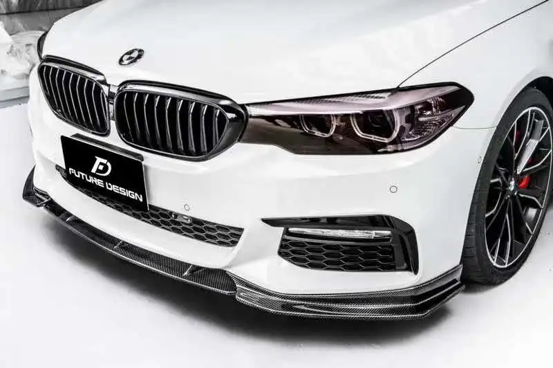 FD Style спойлер для переднего бампера из углеродного волокна BMW 5 серии G30 G38 2018 2019
