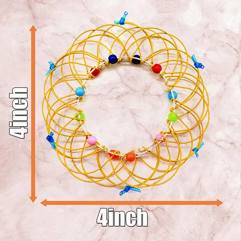 

7PCS Magic Mandala Flower Basket Toy Magic Loops Wire Fidget Toy Flexible Basket Soft Magical Toys for Adults Kids