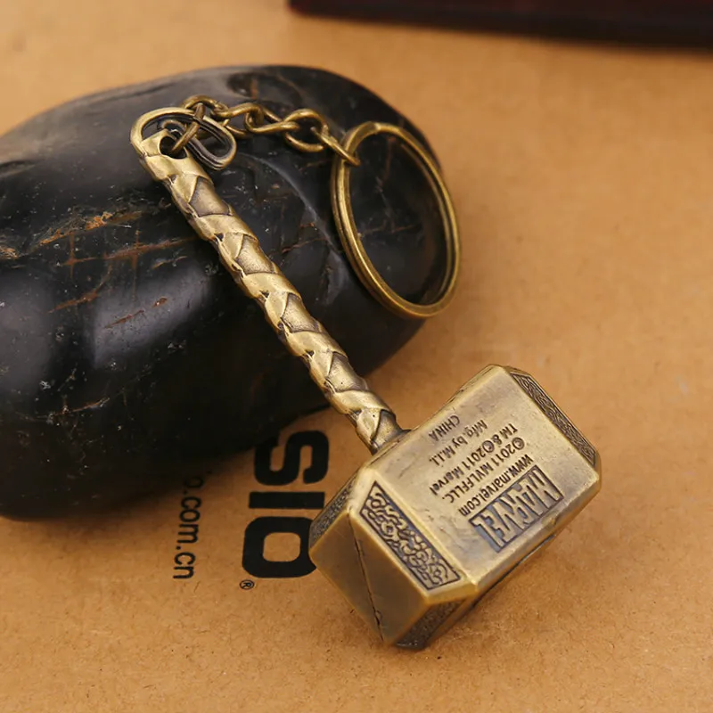 Оптовая продажа 2020 брелок молот Тора Mjolnir 1:1 Темный мир Ragnarok кольцо для ключей