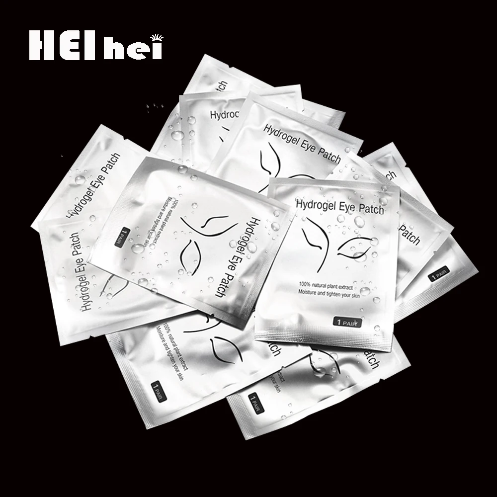 Накладки для глаз 50/100 пар безворсовые патчи наращивания ресниц принадлежности