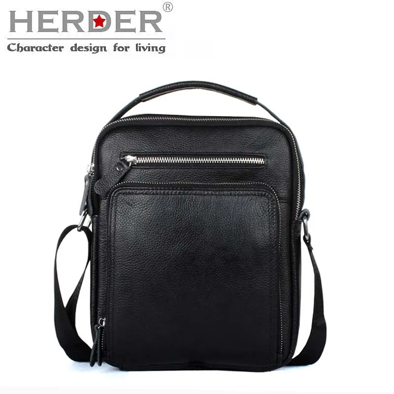 2019 повседневная мужская сумка из мягкой кожи маленькая через плечо Ретро стиль