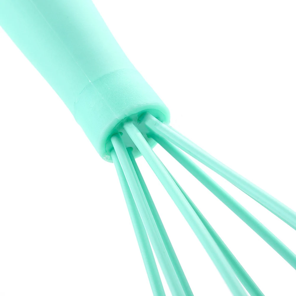 

Kitchen Silicone Whisk Non-Slip Easy to Clean Egg Beater Milk Frother Kitchen Utensils