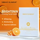 Яркий гламурный витамин с Осветляющая укрепляющая маска для лица увлажняющая для отбеливания веснушек против морщин против старения уход 5 шт. в упаковке