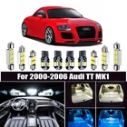 Комплект светодиодсветильник ламп Canbus для салона автомобиля, 14 шт., белая светодиодная карта, подсветильник ка номерного знака, купольная лампа, подходит для Audi TT MK1 2000-2006