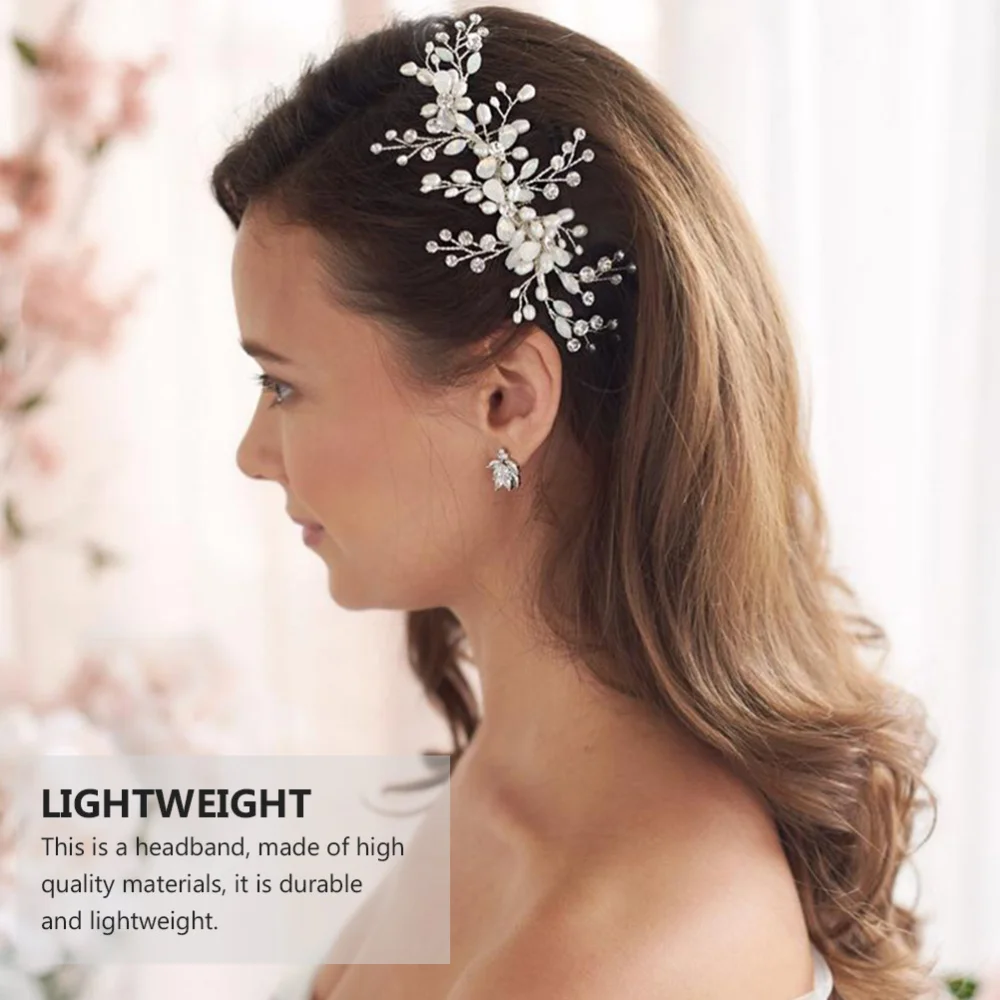 

1pc Elegant Hair Comb Bridal Rhinestone Headdress Wedding Hair Accessories