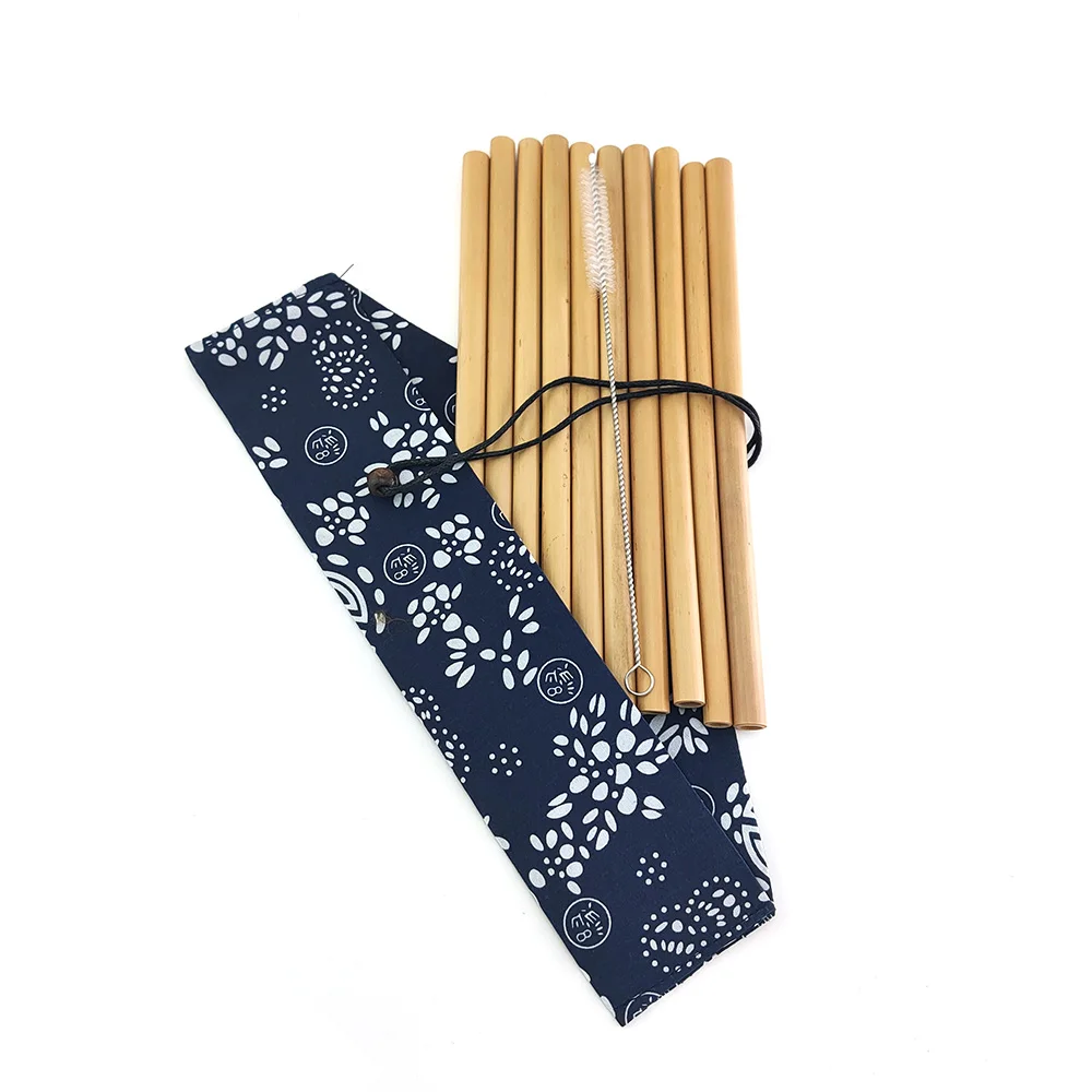 Безотходному 11 шт./компл. бамбуковая посуда многоразовые столовые приборы бамбук