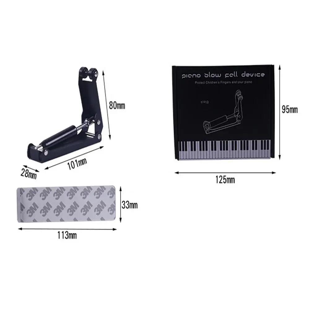 Upright Piano Slow Soft Closing Fall Device Hydraulic Pressure Fallboard Decelerator Descending |