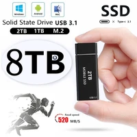 USB 3 1 8TB SSD External Moblie Hard Drive Portable High Speed Hard Disk for Desktop Mobile Laptop Computer Storage Memory Stick