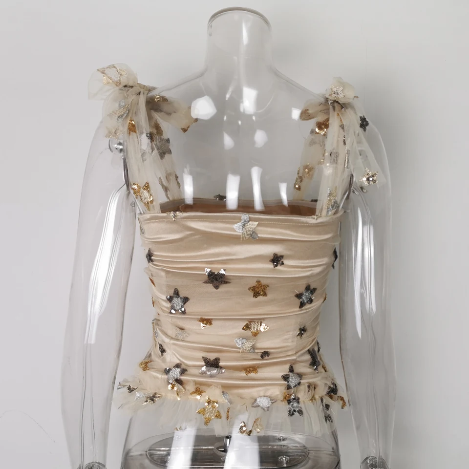 Karlofea Новинка жилет на бретельках укороченные топы для женщин стильные наряды с