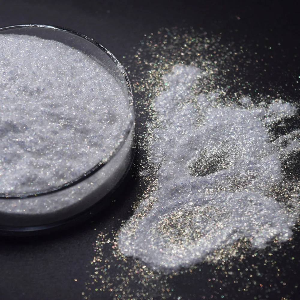 20g/pack 6 Colors Iredescent Nail Glitter Powder High Gloss Diamond Pearl Powder Lipstick Eyeshadow Make-up Nail Art Dust VI-B8