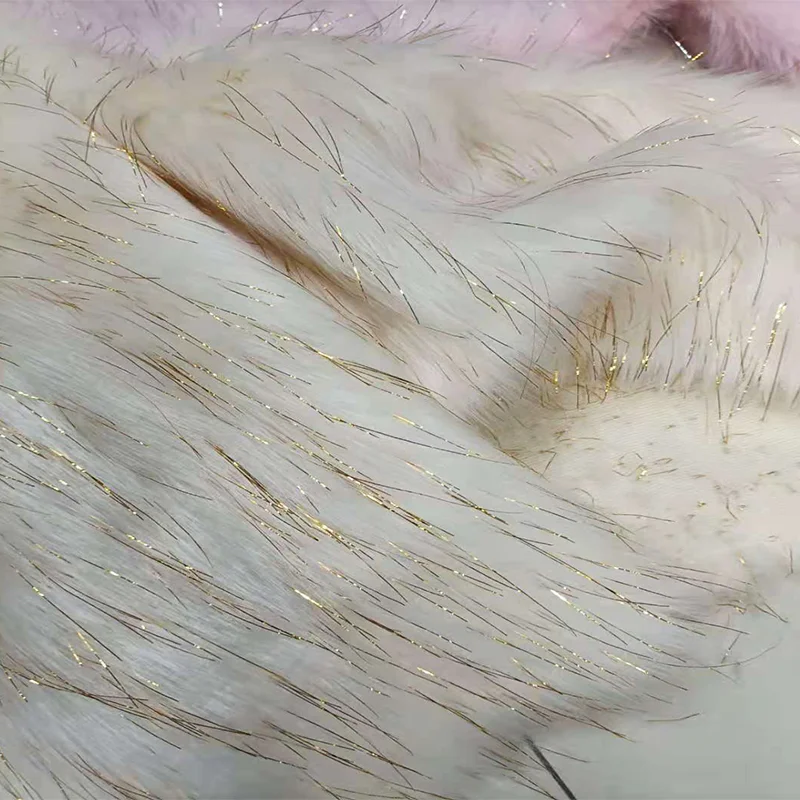 Высококачественная яркая шелковая имитация лисьего меха плюшевая ткань Одежда