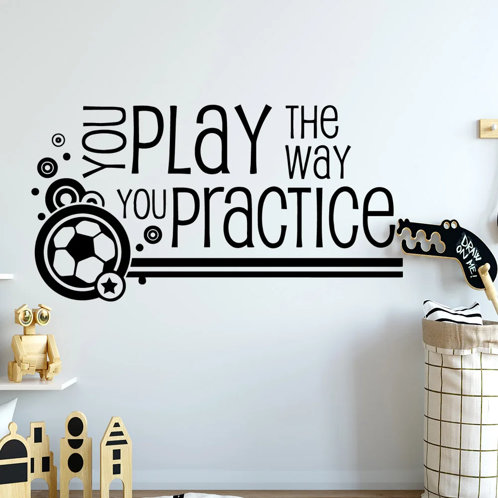 

Cartoon practice Removable Art Vinyl Wall Stickers Living Room Children Room Background Wall Art Decal