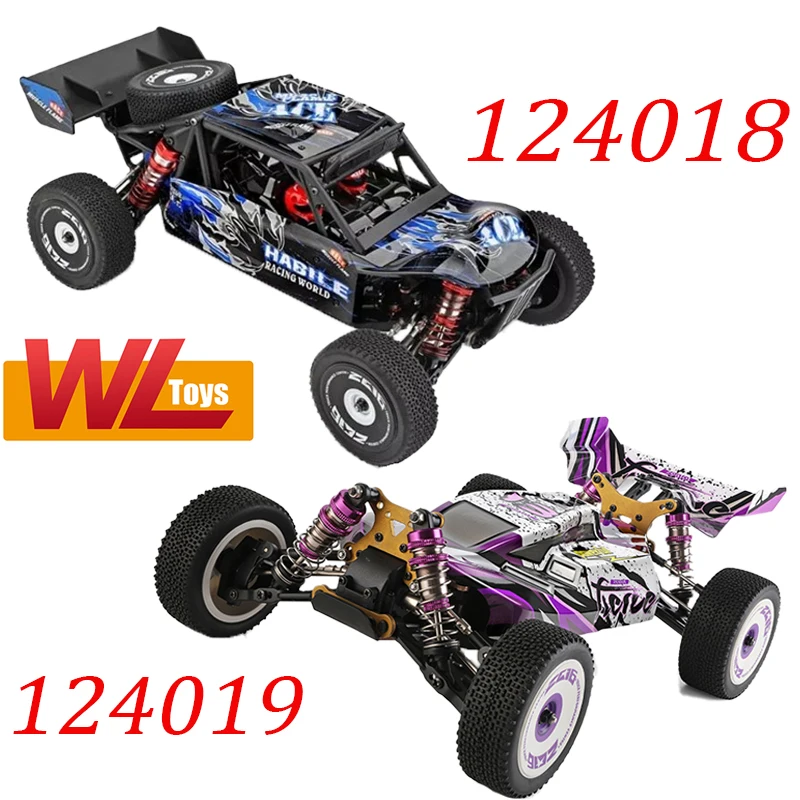 Гоночный автомобиль WLtoys 124018 124019 1/12 2 4G 60 км/ч 4WD высокоскоростной для бездорожья
