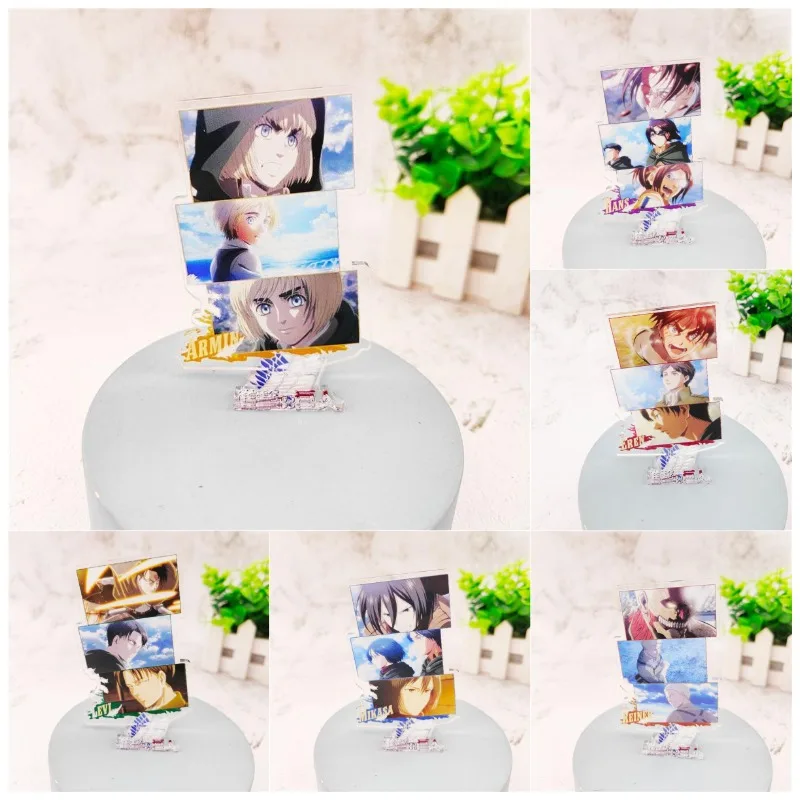 

Anime Attack On Titan Acrylic Stand Model Toy Levi Ackerman Action Figure Decoration Cartoon Lovers Birthday Gift For Friend