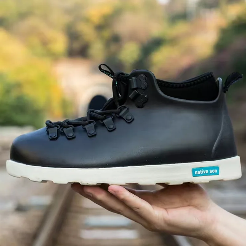 Men Ridings Boots Tooling Boot Genuine Leather Motorcycle Round Toe Vintage Ankle Casual Native Shoes For Fishing |