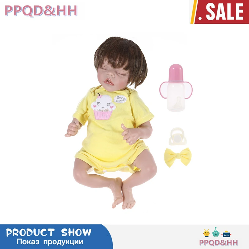 

Всего тела Мягкая силиконовая Детская кукла, кукла 46 см Виниловый фон для фотосъемки новорожденных BeBe девочка кукла, подарок на день рожден...