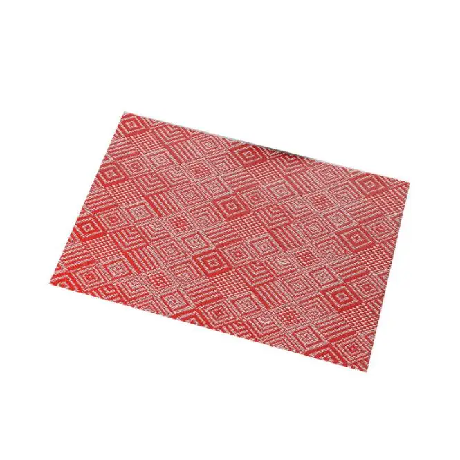 

4/6pieces Table Mats Hotel Restaurant PVC Table Mat Red Blue Placemats Anti-slip Table Mats For Dining Table 45*30