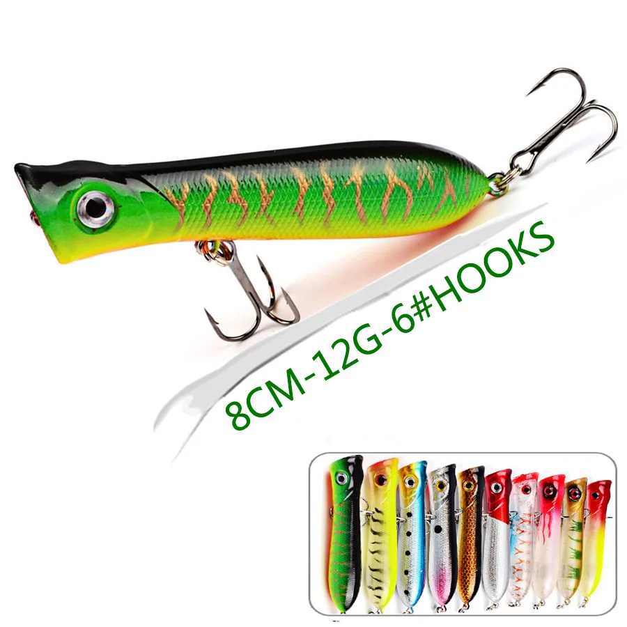 

1 шт. Воблер для рыбалки приманки/Рыболовные снасти/аксессуары воблеры искусственная приманка жесткая Topwater Pesca плавающей Поппер бас карп