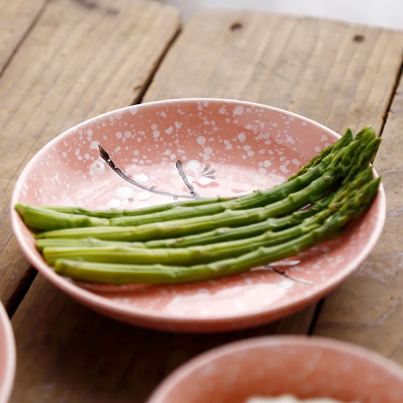 Керамическая Фруктовая тарелка 7/8 дюйма в японском и корейском стиле под