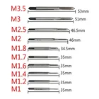 10 шт.компл. ручные инструменты коснитесь резьбы провода нарезаниянарезания резьбыкраныАтака M1 M1.2 M1.4 M1.6 M1.7 M1.8 M2 M 2,5 M 3 M3.5