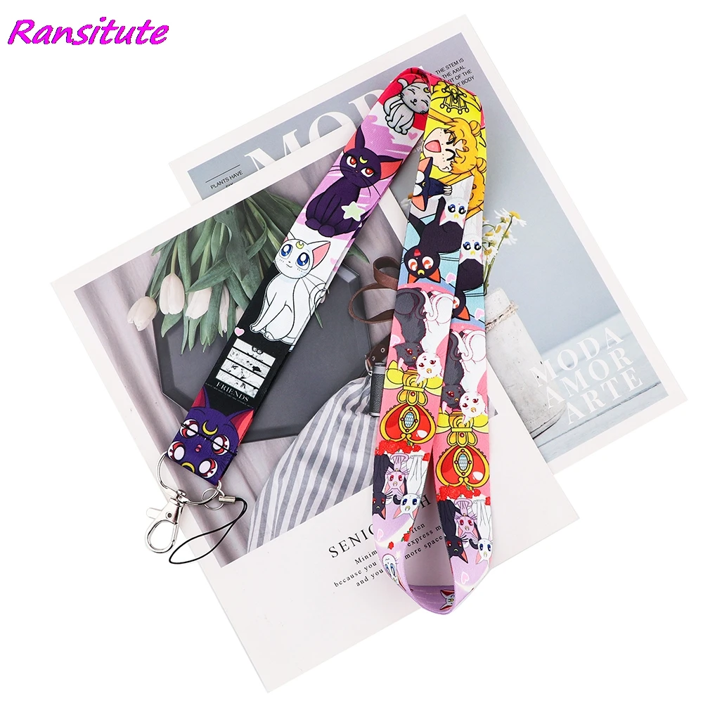 Ransitute R1869 для девочки и с изображением кота из мультфильма Стиль любителей аниме