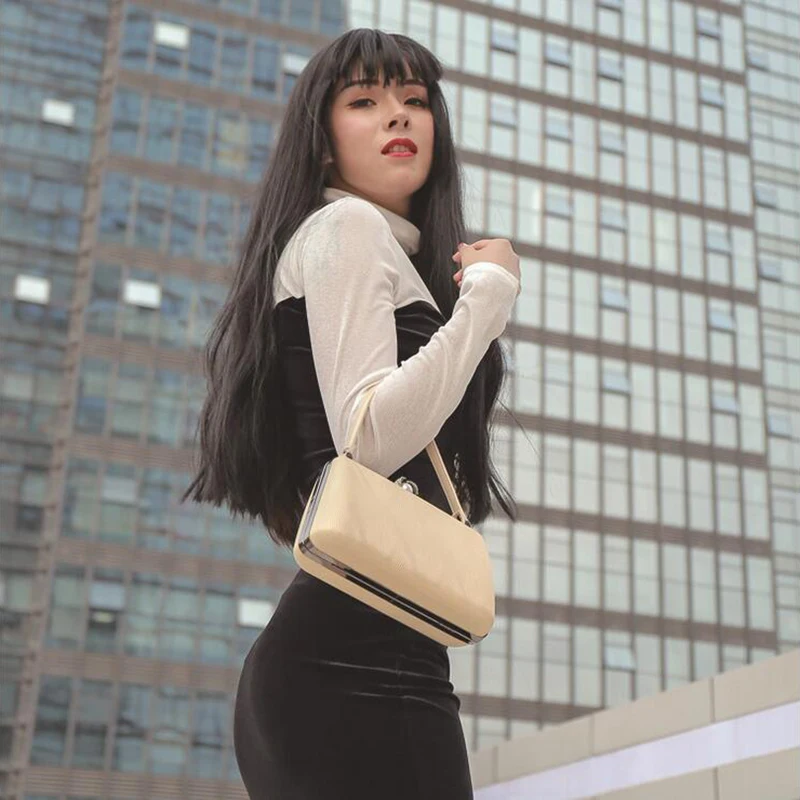 

Women's Bag 2021 New Simple Fashion Portable Bag Dinner Bag Storage Bag Trendy Shoulder Bag Versatile Messenger Bag Senkey Style