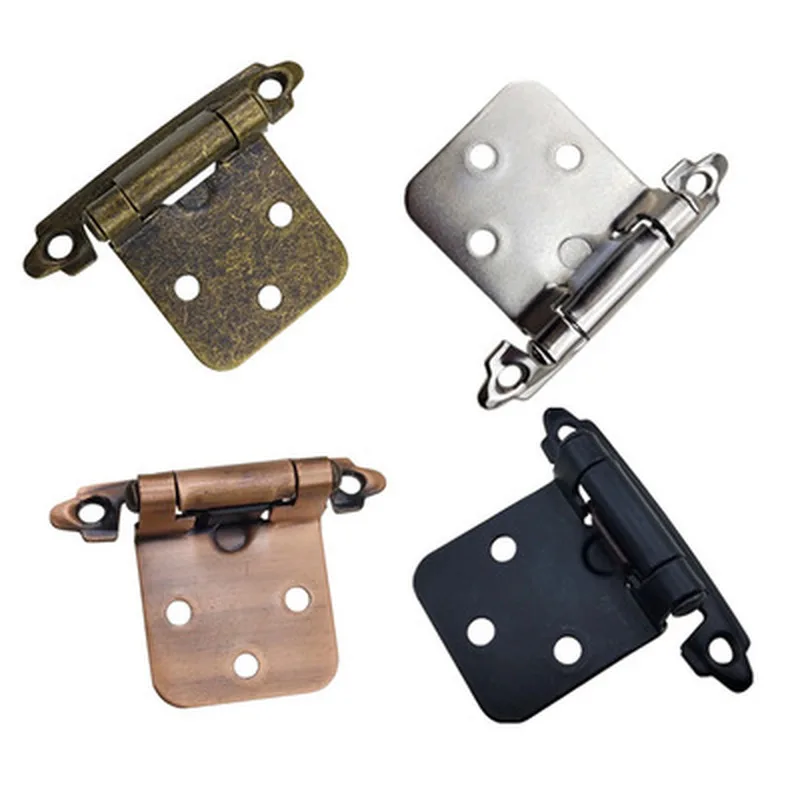 

2pcs Iron Spring Hinge Cabinet Door Damper Buffer Straight Arm Self-closing for Cupboard Furniture Hardware Accessories