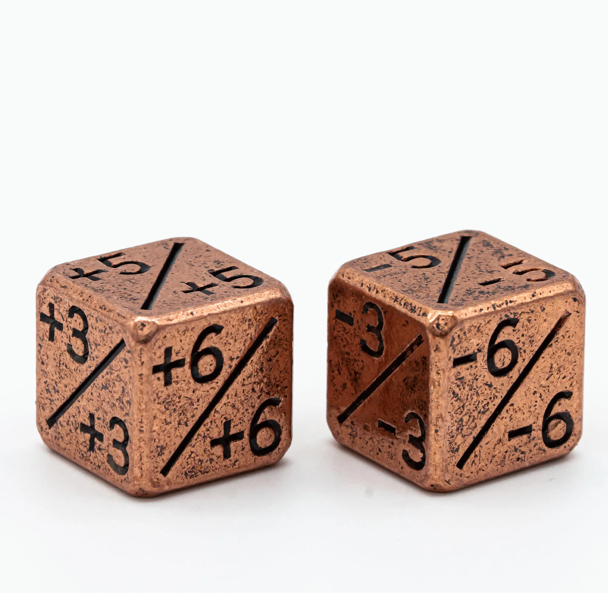 2 Pcs Metal Dice Counters 15MM include 1Pc Positive +1/+1 and 1 Pc-Negative -1/-1 D6 For Magic The Gathering CCG MTG | Спорт и
